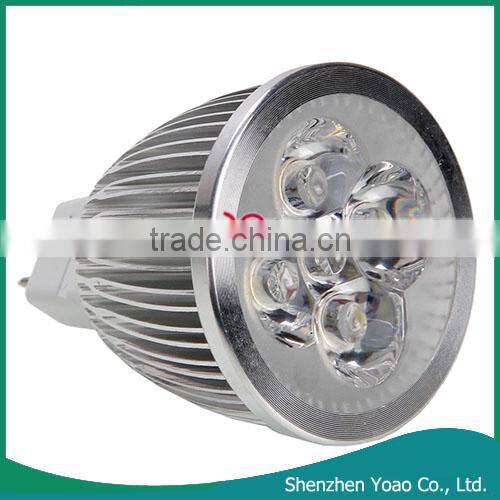 GU5.3 MR16 5x1W 12V 500LM 6000k White Light LED Sport Light