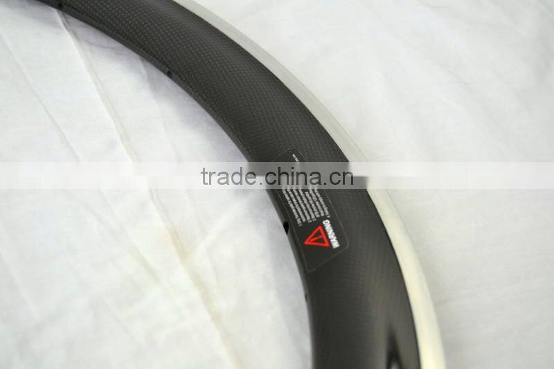 Superior quality road bicycle clincher carbon rims Rim-R50C for sale