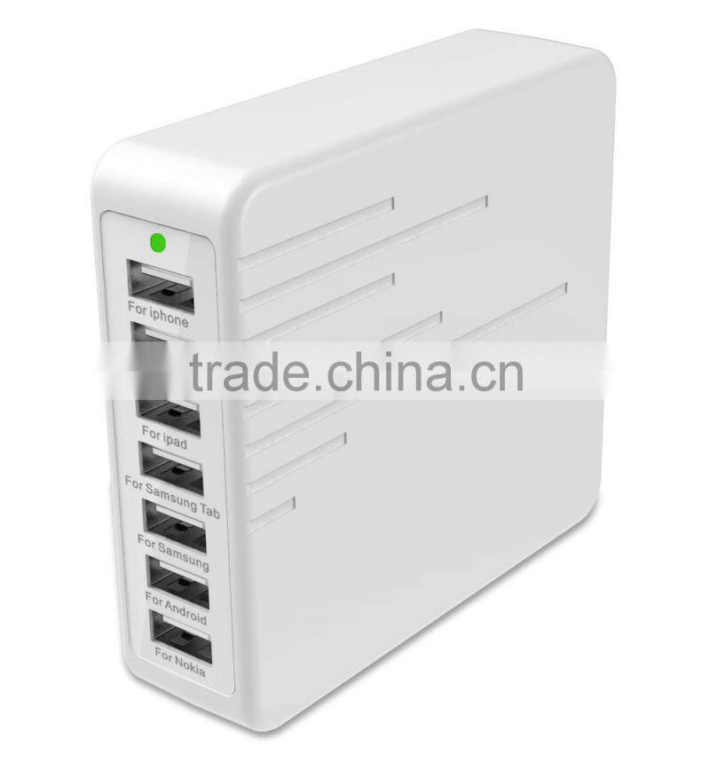 45W 5V 9A usb multi charger 7Ports USB for all phones and Ipad