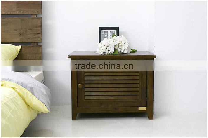 White side table Bedroom Furniture Nightstands