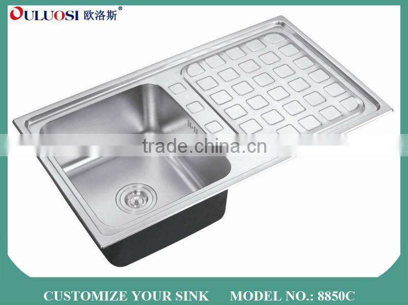 2015 modern style quickly producing pearl sand finish belfast kitchen sinks 8850C