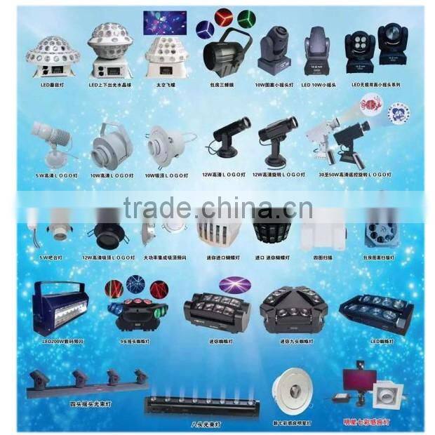 NEW KTV DJ BAR BALLROOM WEDDING CEILING GOBO LIGHTS 8 EYES ROTATING GOBOS