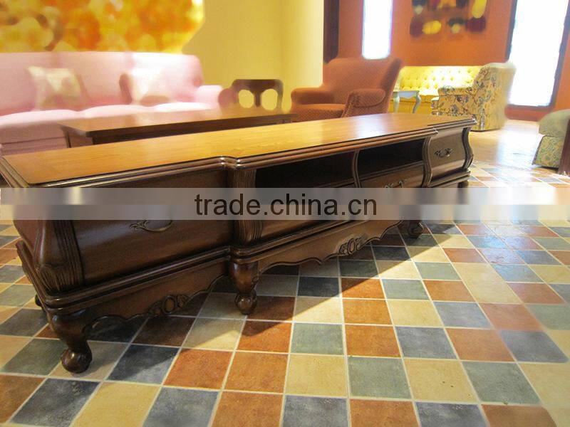 Wood TV cabinet TV stand