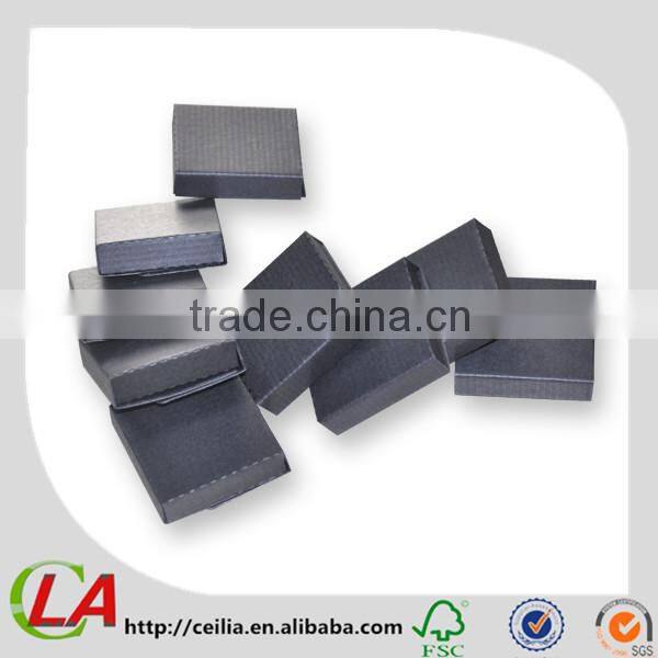 Blank Black Color Corrugated Earring Packaging Box