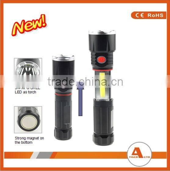 2015 wholesale portable LED Flashlight leds with magnet