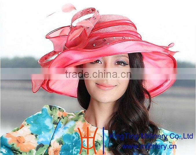 Wholesales Fashion Trendy Millinery Organza Hats