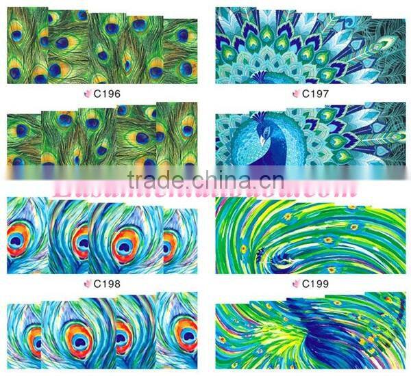 water transfer printing nail sticker , sticker for manicure