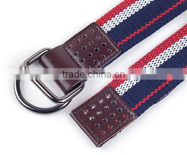 Deduction D Quality Woven Men And Women Cowboy Wild Striped Canvas Belt