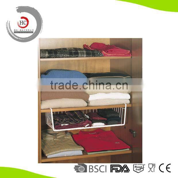 Ingenious under shelf basket storage basket wardrobe basket HC-WB4