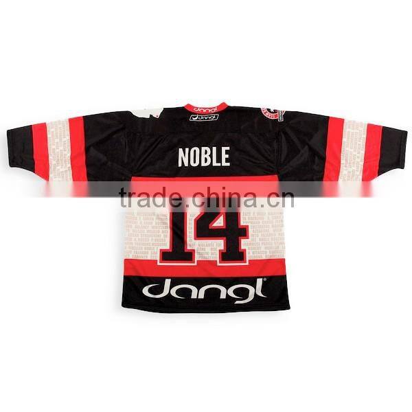 International mens custom made sublimated ice goalie korea hockey jersey