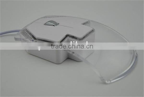 high quality Wired USB transparent mouse Lovely gift mouse and game mouse