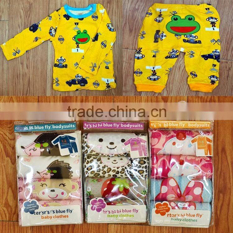 baby clothes fashion printed long sleeve baby boy clothing sets