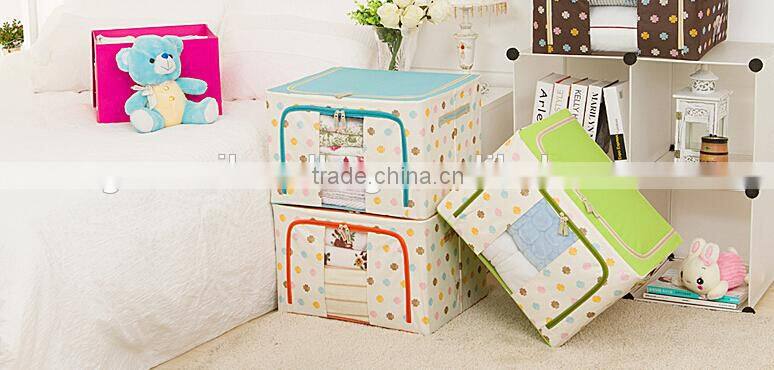 Eco friendly storage box;good quality custom printed foldable Oxford storage Box and Bin