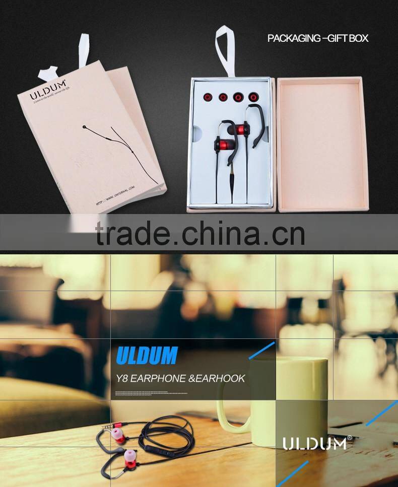 Mobile Phone Accessories Super bass Headphones In-ear Detachable Metal Headphones with mic