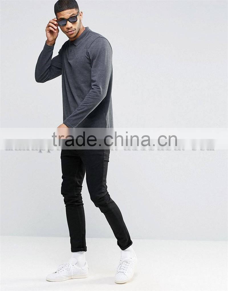 2016 New Long Sleeves Polo Shirt For Man Custom Polo Shirt
