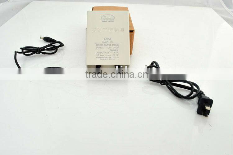 12V1A white rain-proof monitor power supply adapter
