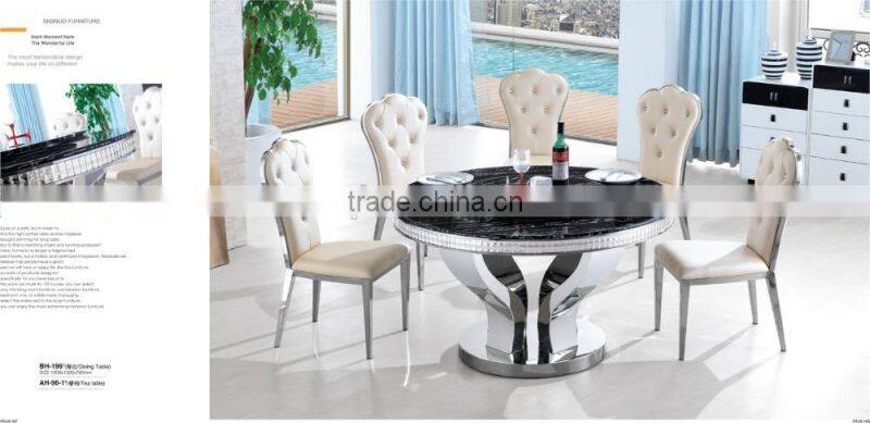 European Style High Quality Home Furniture Modern Dining Chair Hotel Restaurant Used Dining Chairs Stainless Steel Dining Chair