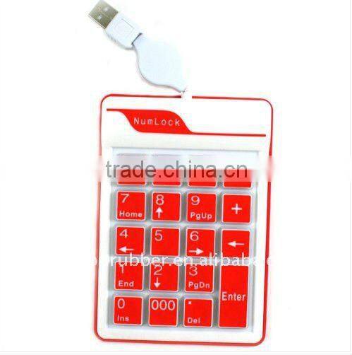18 keys silicone mini numberic keyboard