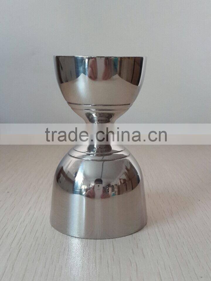Stainless steel cocktail jigger, cocktail bar measure cup
