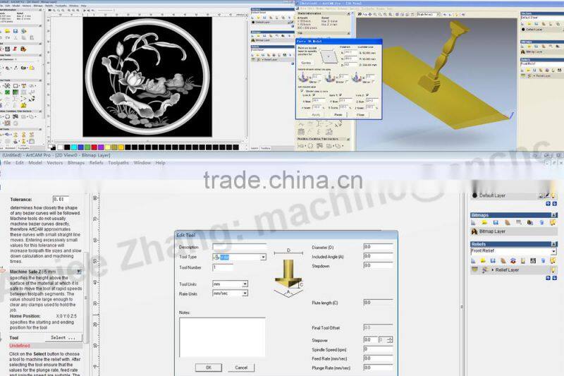 Low Price 2 Heads Wood CNC Router Machine with 2 Rotary Axis