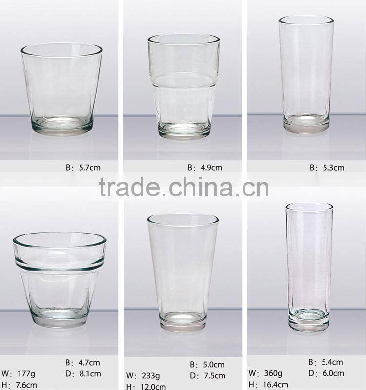 classic glassware, glass cup with fire polished, tableware