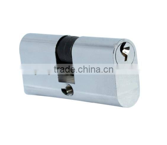 double brass oval cylinder lock
