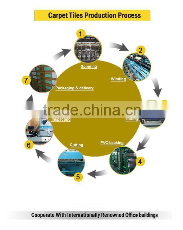 High wearproof conference room carpet tile with modern design