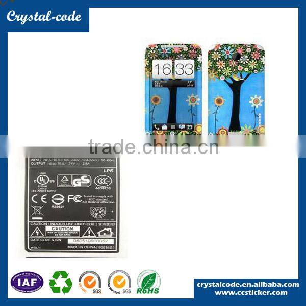 Mobile phone warranty sticker,led flashing sticker