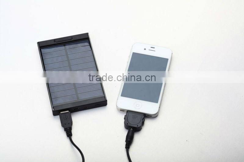 factory high quality Solar power bank Charger 4000mAh with CE,FCC,RoHS