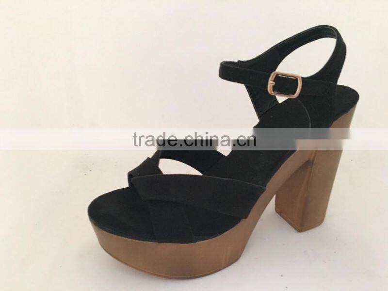 cx342 women wooden heel sandals