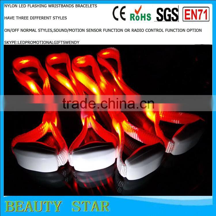 Hot selling led bracelet logo,customized led bracelet logo,radio/remote/wireless led bracelet logo for party,festival