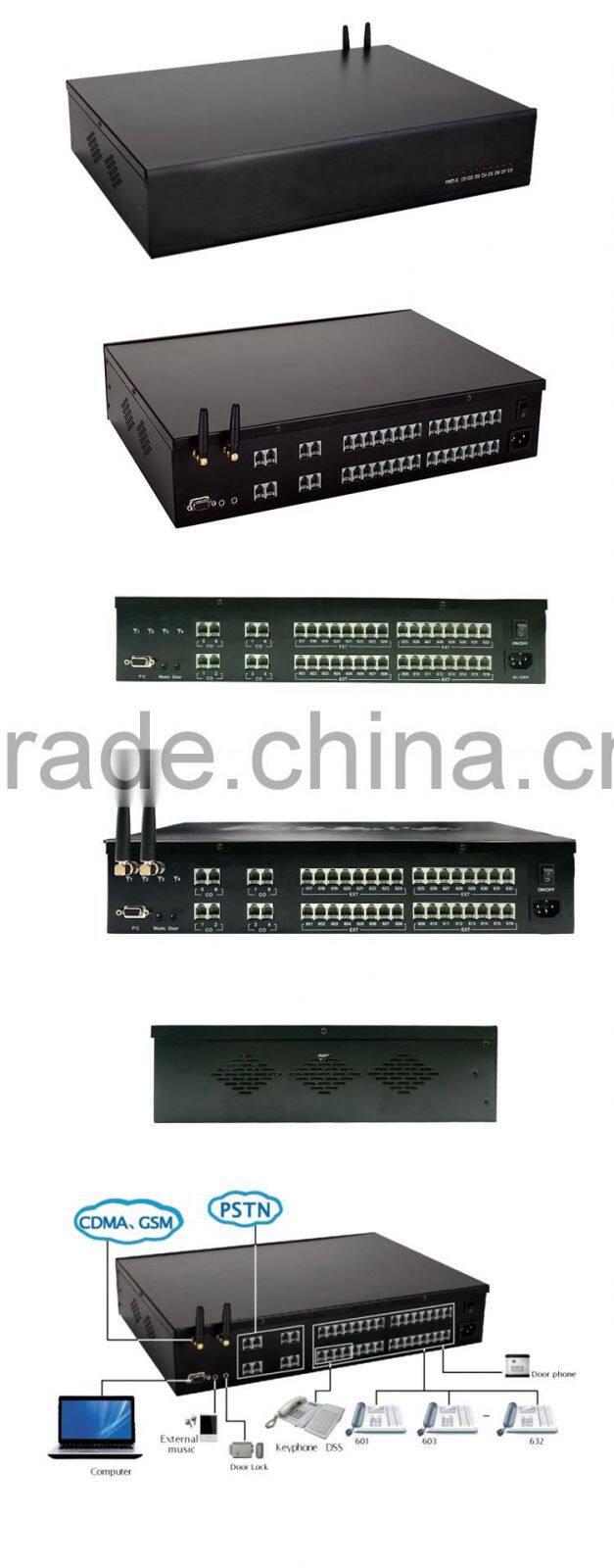 32 lines Wirless Telephone Station PABX in PBX with SIM card (TP832-432)