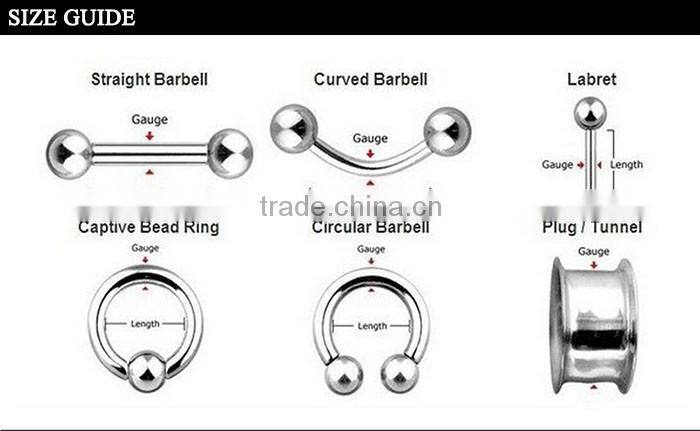 Made In China 316L Stainless Steel Chrismtas Magnetic Industrial Ear Piercing