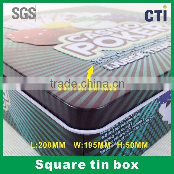 100 pcs Poker set tin box