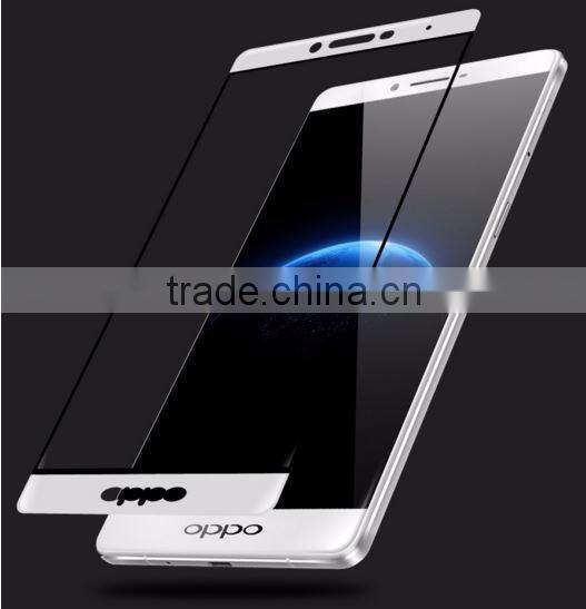 Full Coverage LCD Screen Protector Film Tempered Glass for Oppo R7 Plus R7S R9
