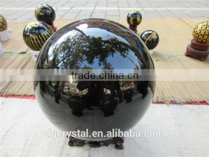 2015 new coming obsidian crystal ball for gift,crystal black ball