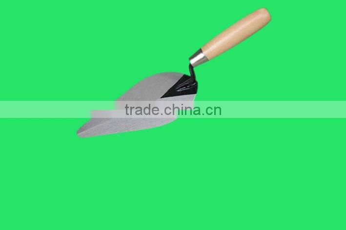 good quality of bricklayer trowel with wooden handle 10" -301
