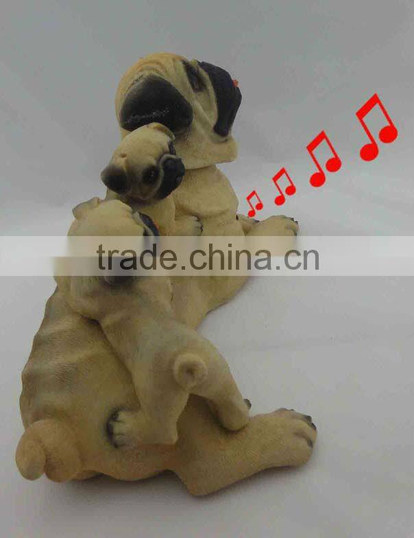 polyresin shake head figurine music toy