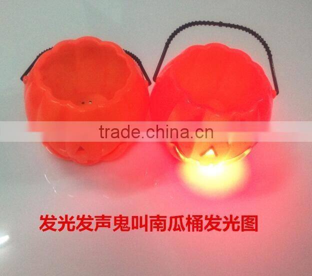 2016 Wholesale Plastic jack-o'-lantern pumpkin lantern pumpkin light pumpkin lamp for Halloween