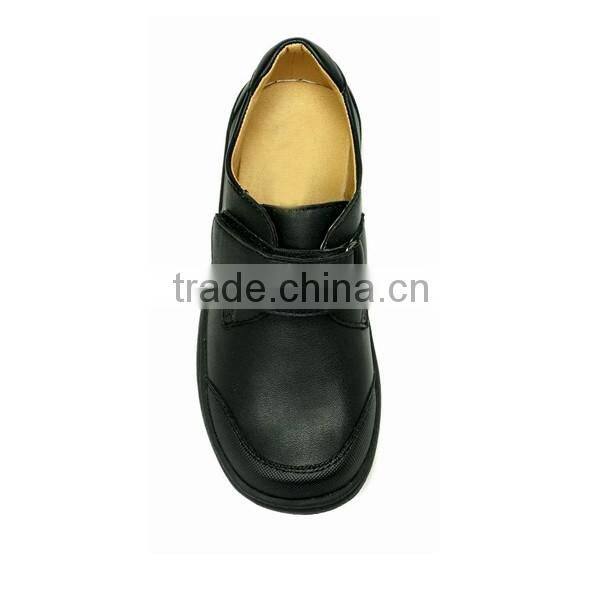 2016 Good Quality Boys Black Formal Shoes with PU Upper