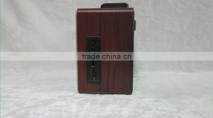 Hot vintage wood portable radio with mp3 player and speaker