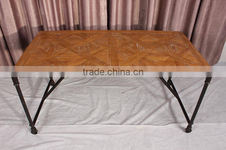 solid wood antique french style dining table