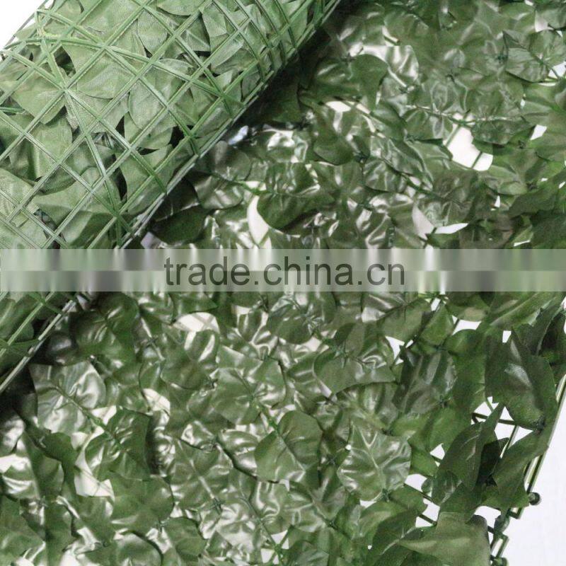 factory direct garden decoration plastic artificial leaf fence