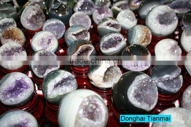 Natural Amethyst Open Smile for Fengshui / Small Amethyst Geode