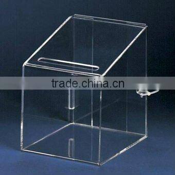 transparent acrylic voting box/ballot box