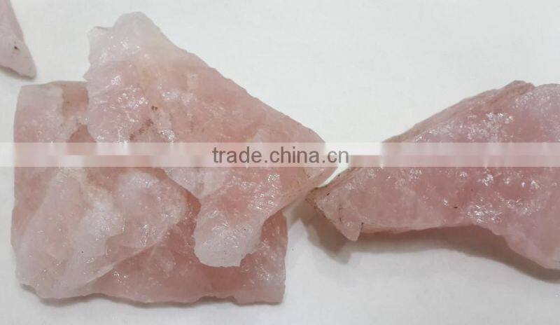 Natural Rose Quartz Rough Gemstone Pink Color Non-treated