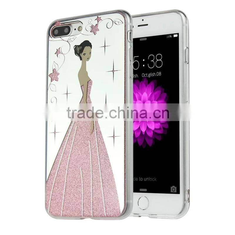 New products 2016 for iPhone 7 back cover, for iPhone 7 7 plus bling bling glitter tpu case cover skin