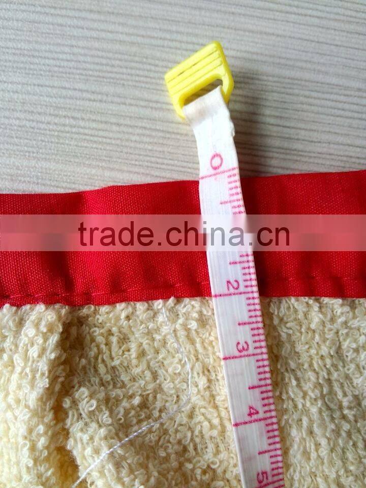 red check border 90gram pigment printed waist kitchen apron