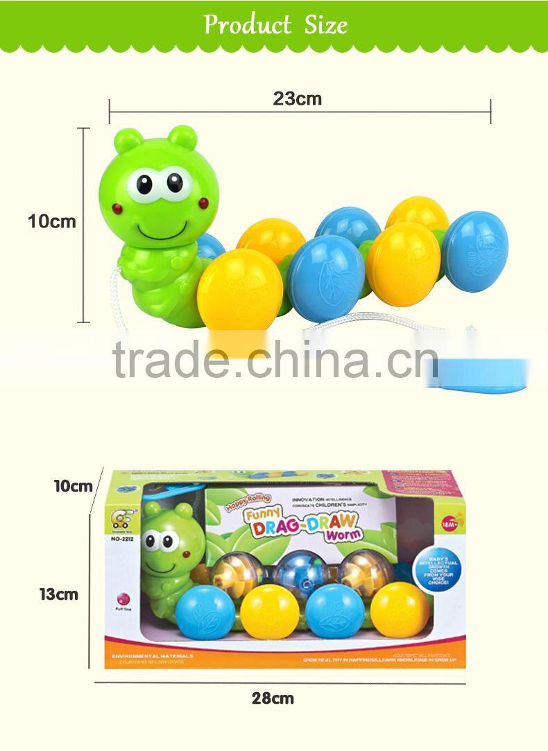 Chuangfa toys--Funny pull & push animal toys, hand sliding toys animal, sliding worm