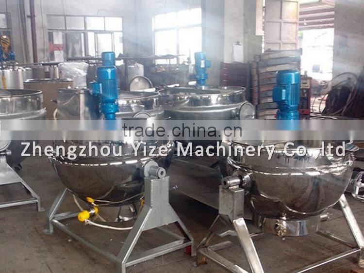 Industrial electric 500 liter steam jacketed cooking kettle cooking pot